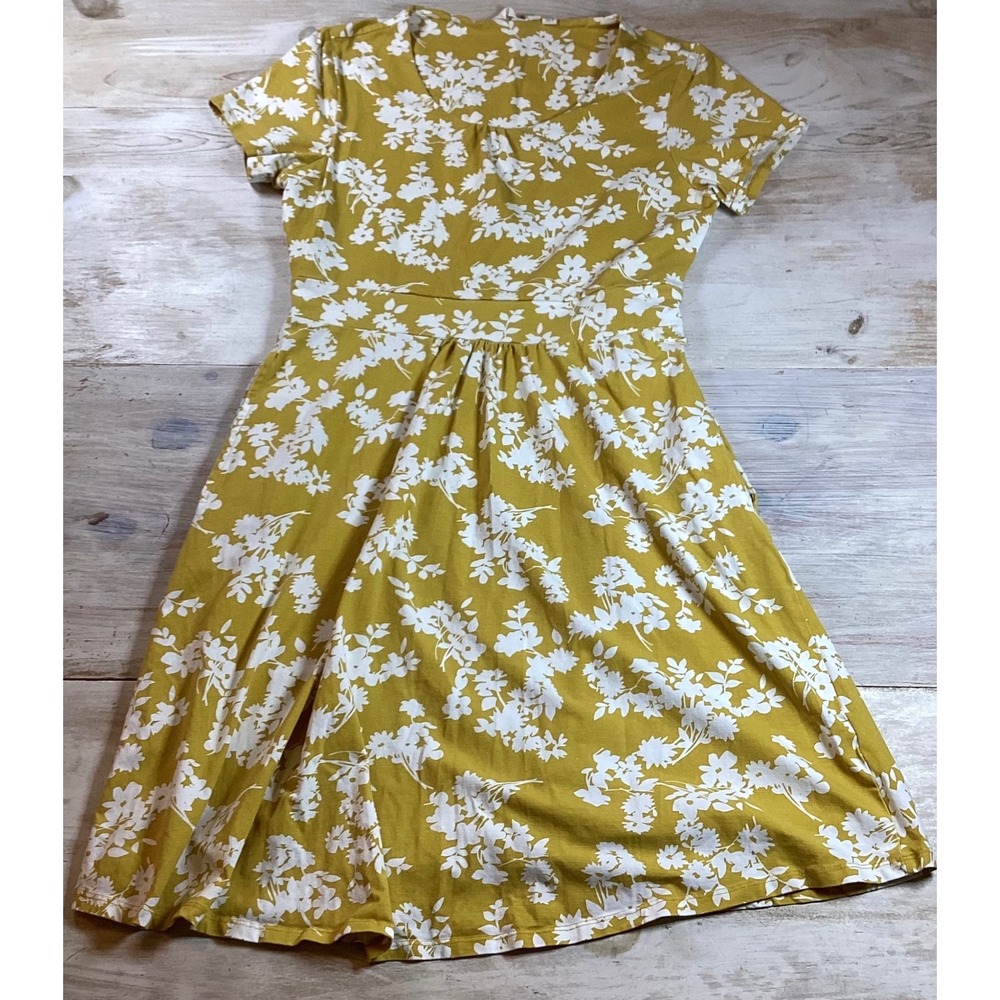 Mountain Warehouse Country to Coast Yellow Floral Dress US 8‎ Beach minimalist